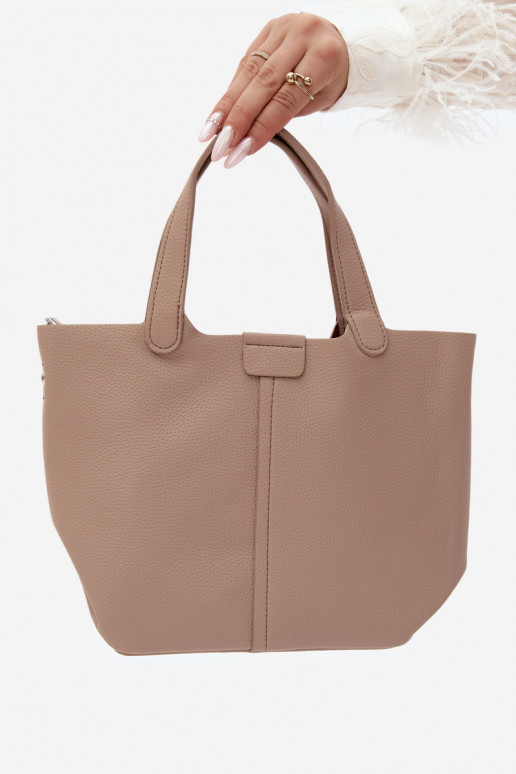 Handtas van faux leather ivoor Blaire