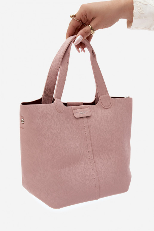 Handtas van faux leather roze Blaire