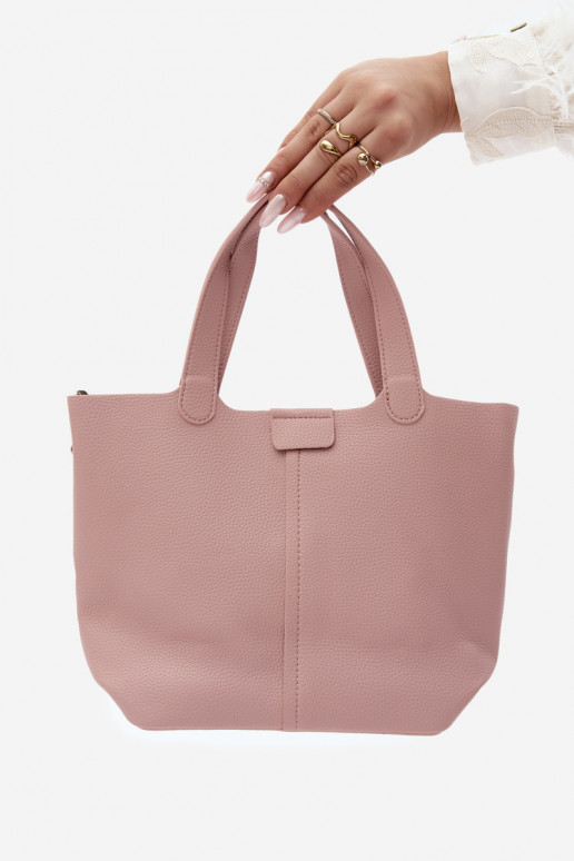 Handtas van faux leather roze Blaire