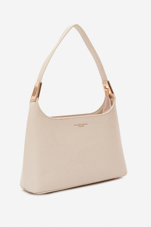 Handtas van faux leather in helder zand Gretta
