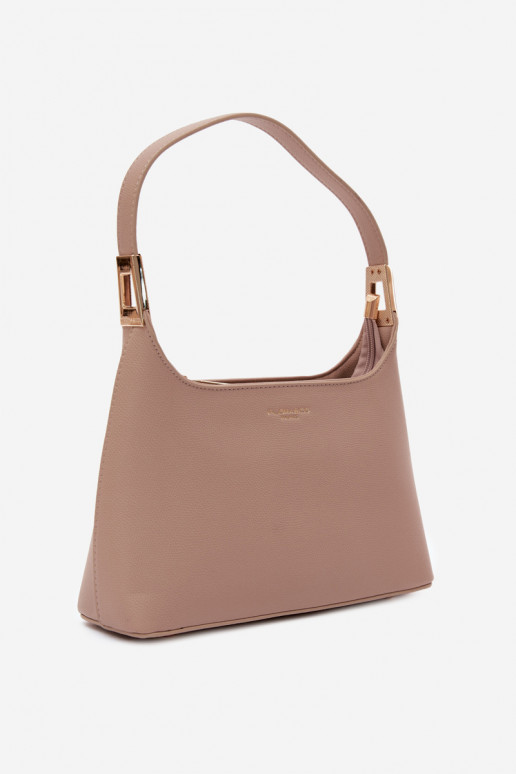 Handtas van faux leather in ivoorkleur Gretta