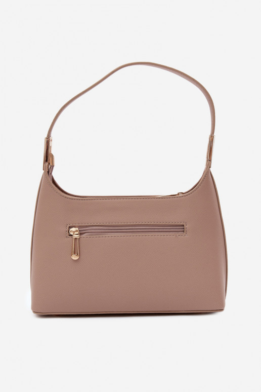 Handtas van faux leather in ivoorkleur Gretta