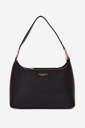 Handtas van faux leather in zwart Gretta