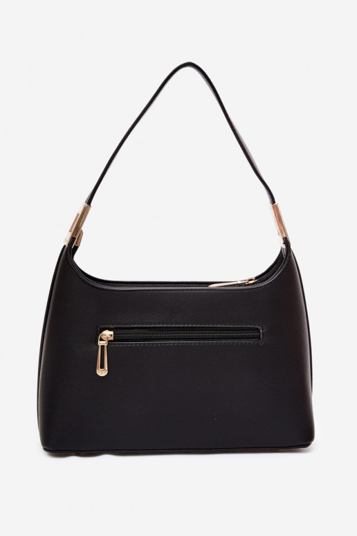 Handtas van faux leather in zwart Gretta