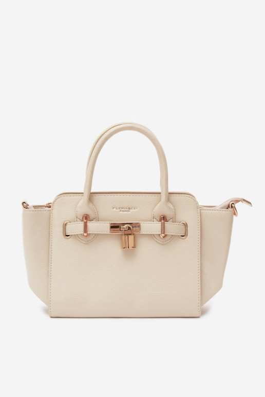 Type tas van faux leather in helder zand Odelia