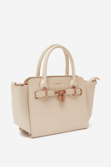 Type tas van faux leather in helder zand Odelia 2