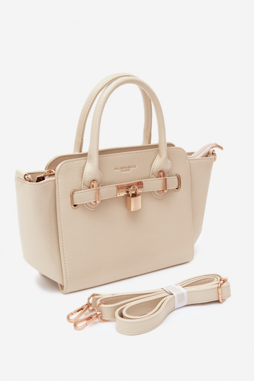 Type tas van faux leather in helder zand Odelia