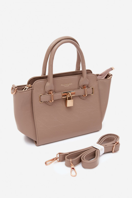 Type tas van faux leather in ivoorkleur Odelia