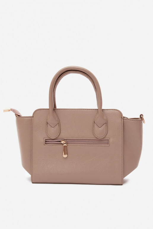 Type tas van faux leather in ivoorkleur Odelia