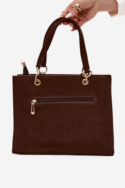 Tas in faux suede bruin Ottilie