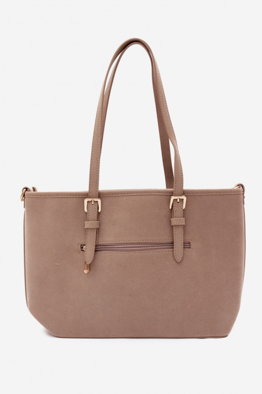 Tas in faux suede ivoor Araminta