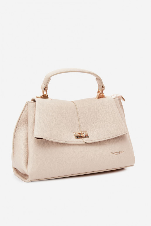 Dames tas in faux leather zand Sybella