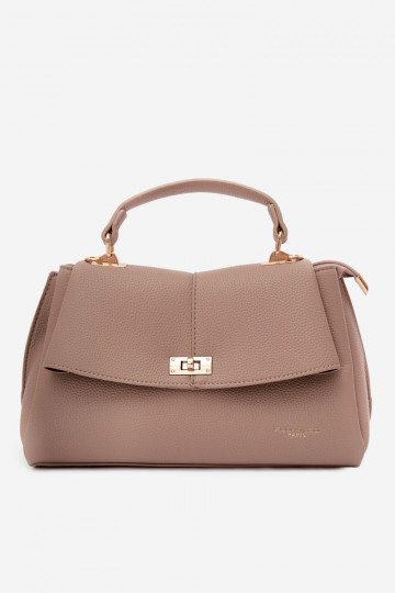 Dames tas in faux leather ivoor Sybella