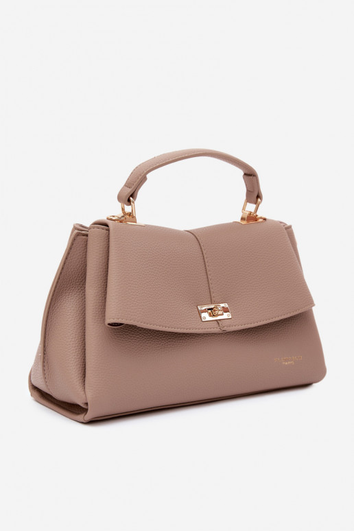 Dames tas in faux leather ivoor Sybella