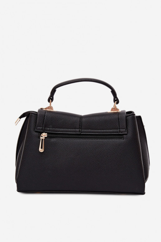 Dames tas in faux leather zwart Sybella