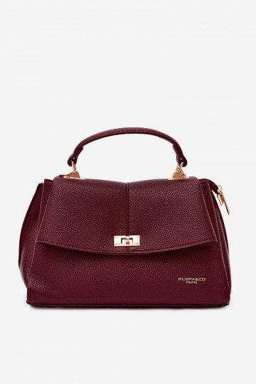 Dames tas in faux leather bordeaux Sybella