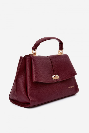 Dames tas in faux leather bordeaux Sybella 2