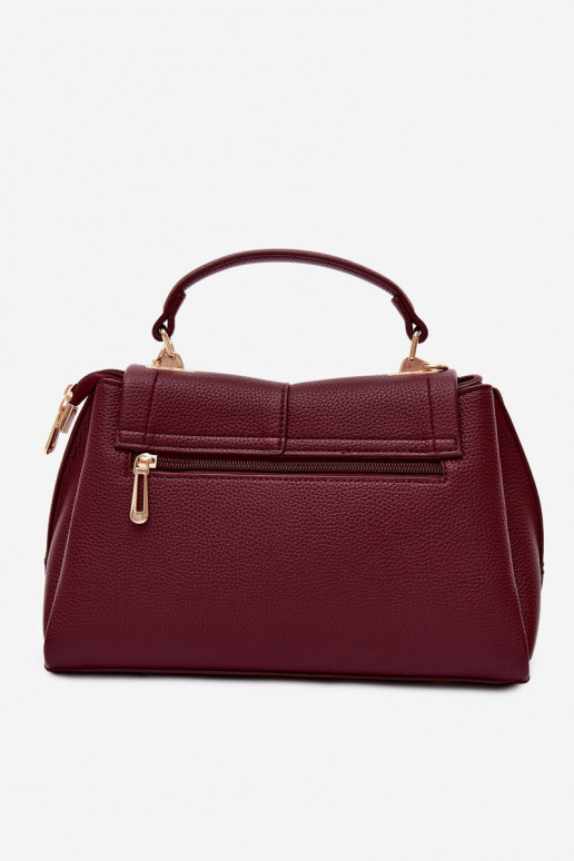Dames tas in faux leather bordeaux Sybella