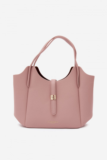 Roze handtas van faux leer Toffee
