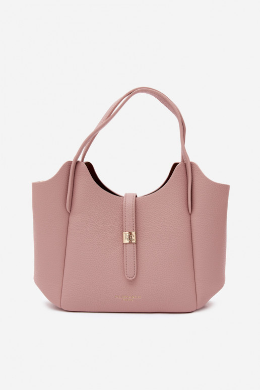 Roze handtas van faux leer Toffee