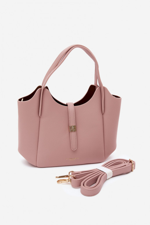 Roze handtas van faux leer Toffee