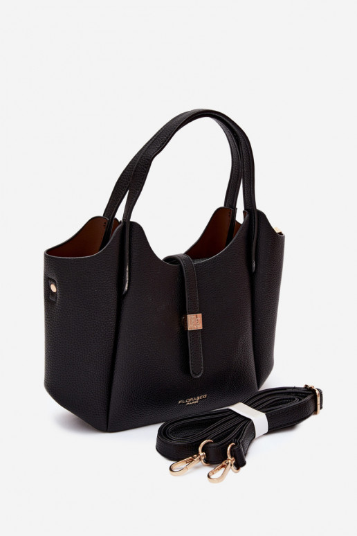 Zwarte handtas van faux leer Toffee