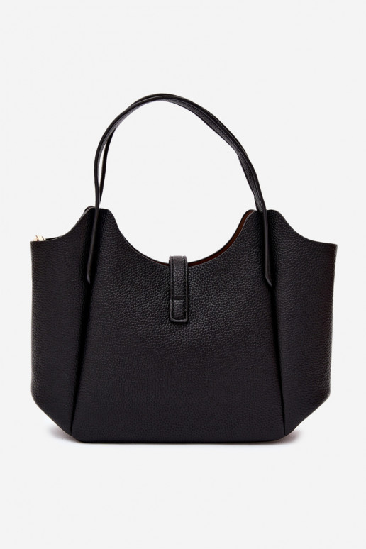 Zwarte handtas van faux leer Toffee