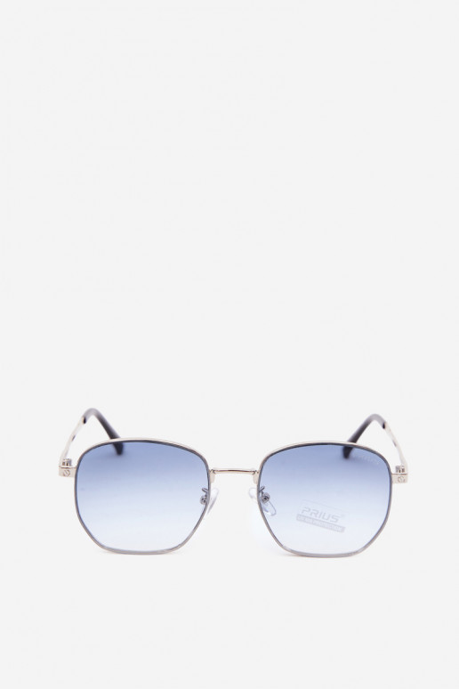 Zonnebril met dunne monturen UV 400 in blauw
