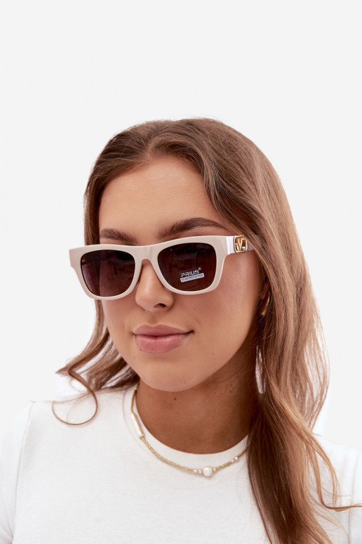 Dames zonnebril met UV-filter in zandkleur
