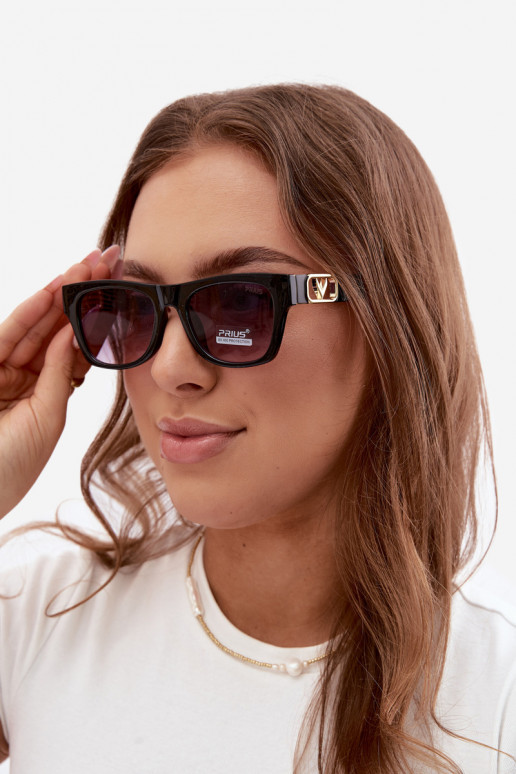 Dames zonnebril met UV-filter in zwart