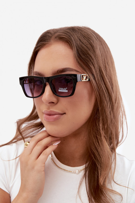 Dames zonnebril met UV-filter in zwart