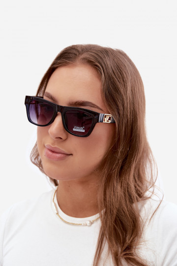 Dames zonnebril met UV-filter in donkerblauw