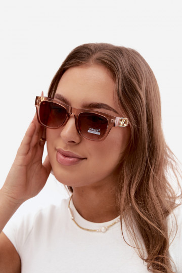 Dames zonnebril met UV-filter in roze