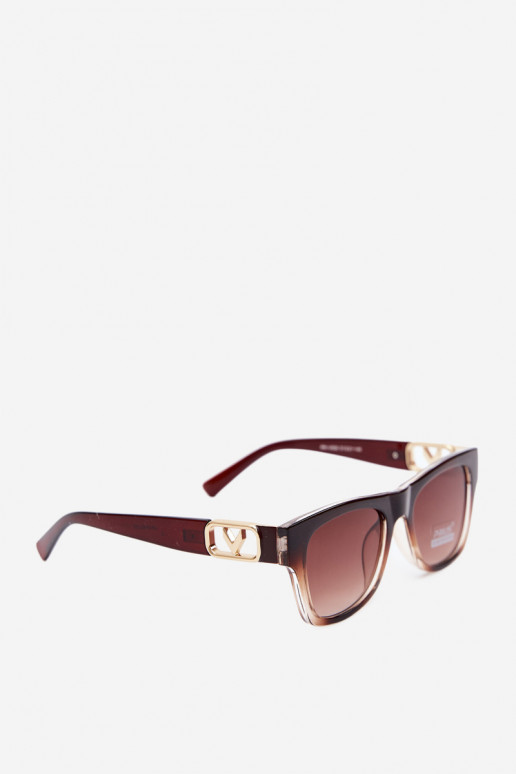 Dames zonnebril met UV-filter in bruin