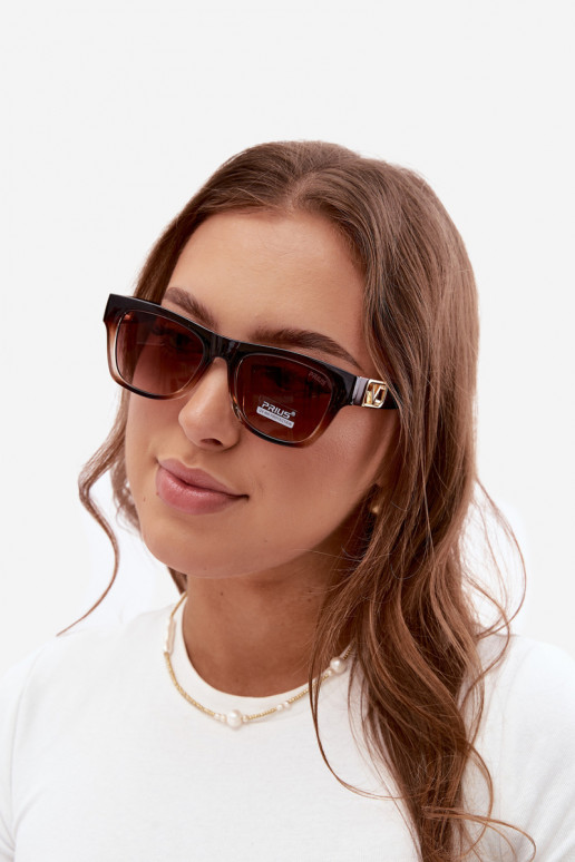 Dames zonnebril met UV-filter in bruin