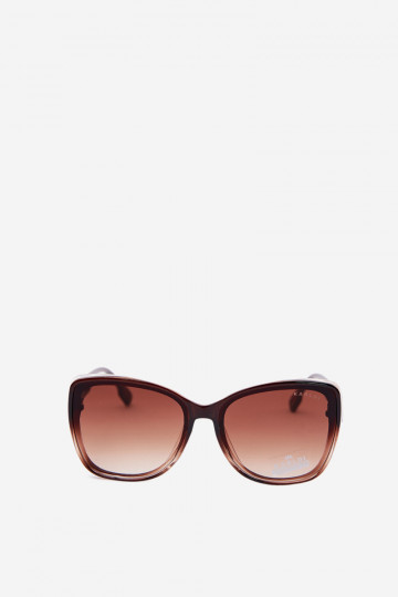 Dames zonnebril in cat-eye stijl bruin 2