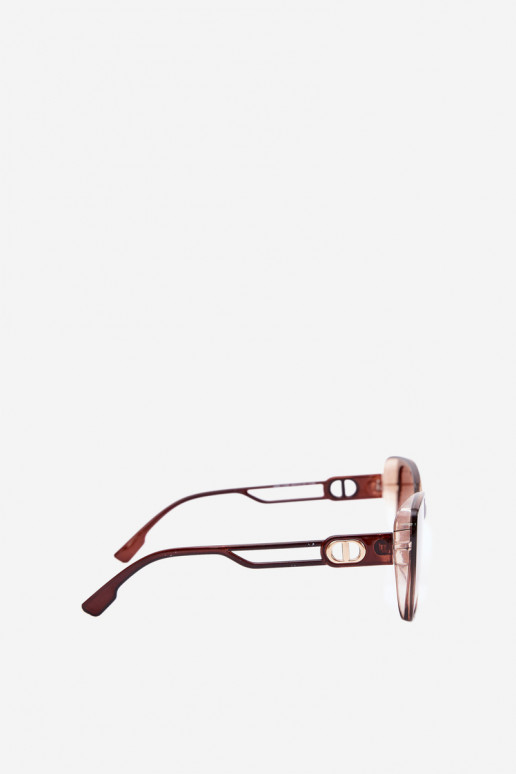 Dames zonnebril in cat-eye stijl bruin