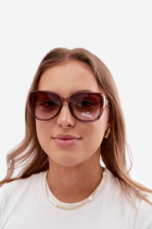 Dames zonnebril in cat-eye stijl roze