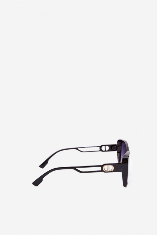 Dames zonnebril in cat-eye stijl zwart