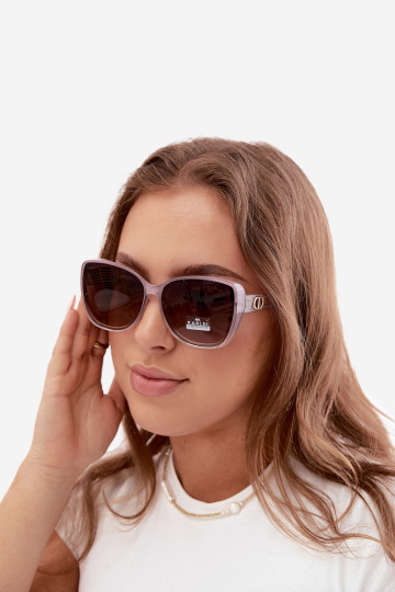 Dames zonnebril in cat-eye stijl paars
