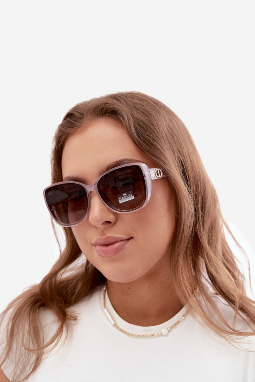 Dames zonnebril in cat-eye stijl paars