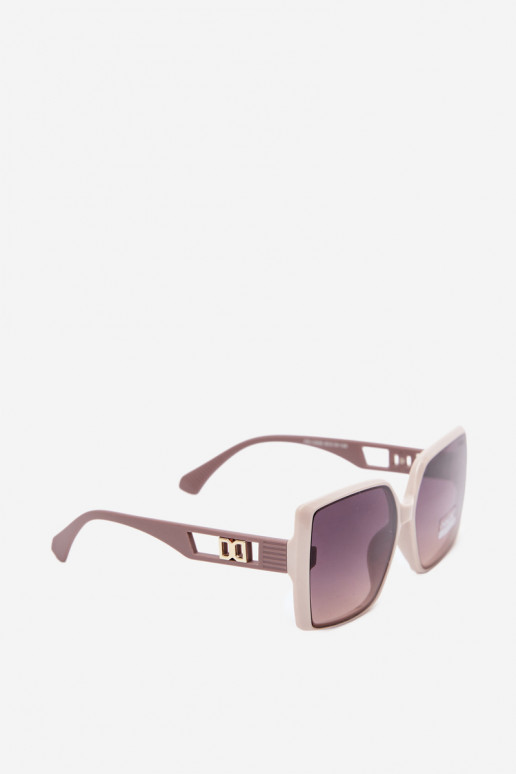 Dames zonnebril met UV-filter zandkleurig