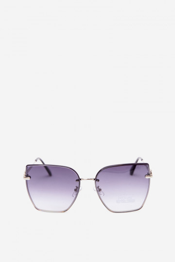 Zonnebril zonder rand in cat-eye stijl met UV 400-filter donkerblauw 2