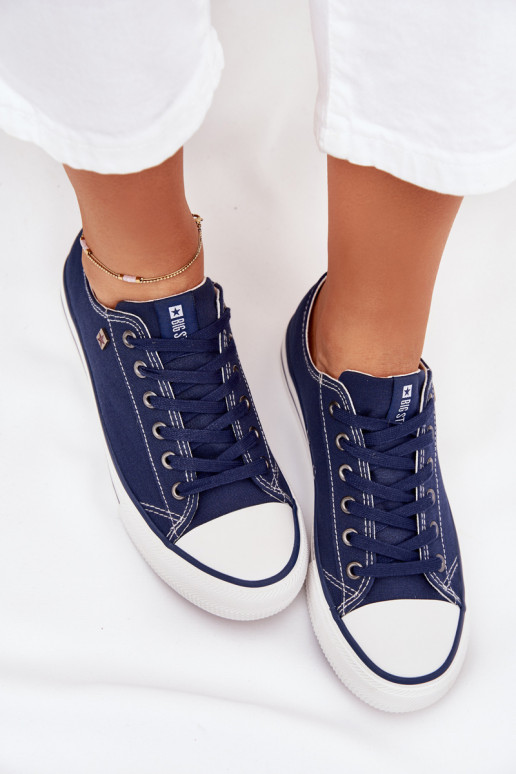 Donkerblauwe casual schoenen Big Star DD274A235