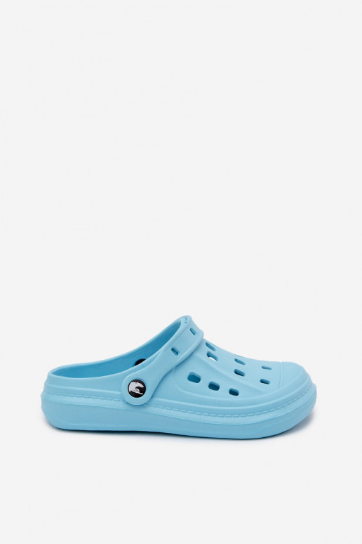 Turquoise dames lichte klompen Cobble