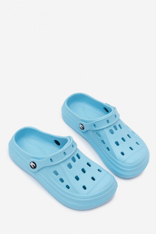 Turquoise dames lichte klompen Cobble