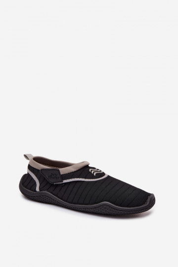 Zwarte dames schoenen met plakkende sluitingen PROINATER PRO-26-48-114L