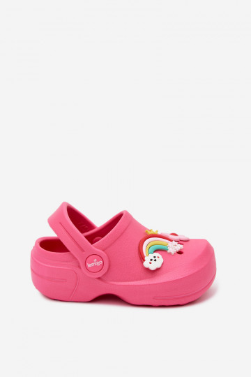Roze kinder lichte klompen met gespen LEMIGO LUPO 2