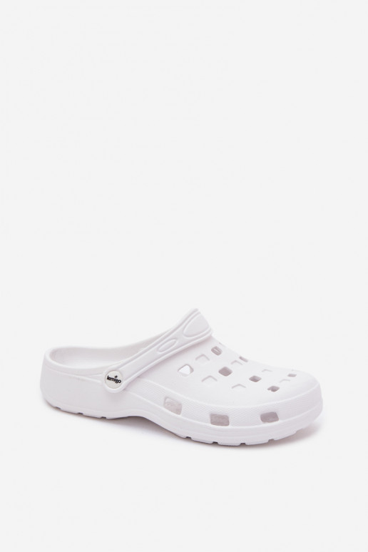 Witte dames lichte klompen LEMIGO 806