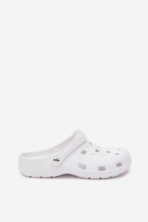 Witte dames lichte klompen LEMIGO 806